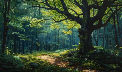 Obraz premium tree in the forest
