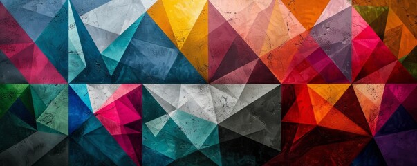Beautiful geometric wallpaper artwork