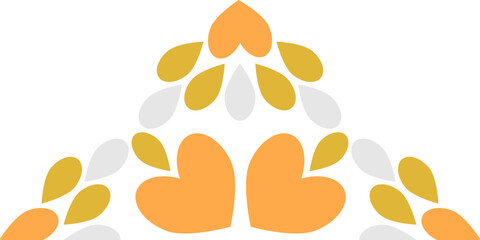 Naklejka premium flower petal decoration