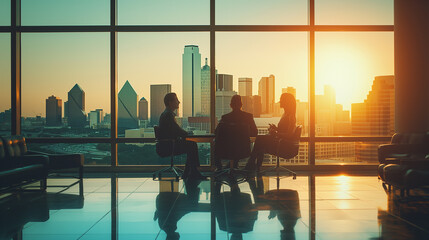 business formal meeting conference discussion with coworker shareholder or client concentrate private ideas data report analysis businesspeople working find solution together in office