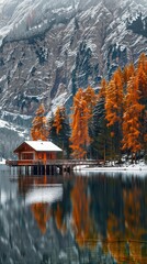 Fototapeta premium Lake Braies landscape