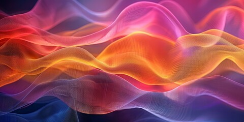 Obraz premium full frame shot of abstract background with colorful wavy lines