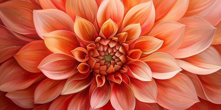 Dahlia flower close up