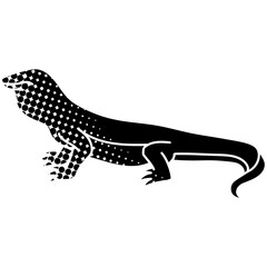 Komodo dragon animal reptile icon