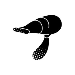 Hair dryer black hand drawn icon in halftone texture style