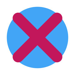 Obraz premium Close Button Flat icon