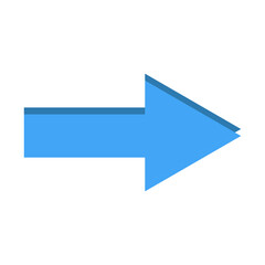 Forward Arrow  Flat icon