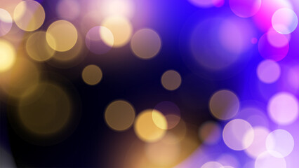 Bokeh lights. Abstract blurred background. Vibrant blur light effect. Vector illustration.