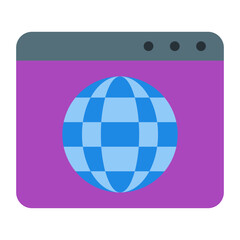 Browser  Flat icon