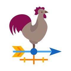 Weathercock  Flat icon