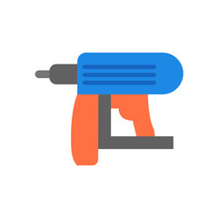 Obraz premium Nail Gun Flat icon