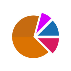 Piechart  Flat icon