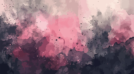 Pink charcoal watercolor wash hand painted paper background