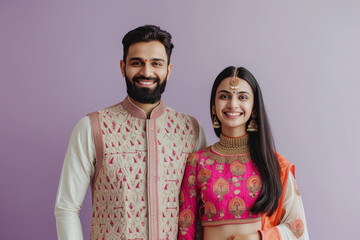 Young indian Couple in traditional wear