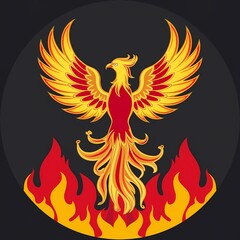 Naklejka premium fire and flames
