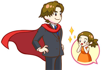 茶髪の女の子が憧れる大人