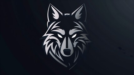  An iconic wolf mascot exuding confidence and determination, seamlessly integrated into a sleek and modern logo, captured with precision to convey leadership and tenacity in crisp HD detail. 
