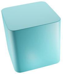 3D Render object Illustration, abstract geometric clipart