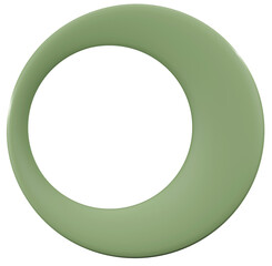 3D Render object Illustration, abstract geometric clipart