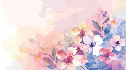 Pastel Perfection Watercolor Floral Composition Captu