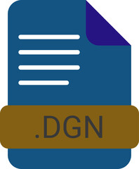 DGN  File extension Icon with symbol