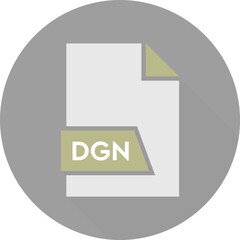 DGN File format icon space in shapes and circular shape outside