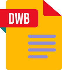 DWB File icon with Minsk and Purple Shadow  color