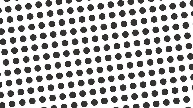 The texture or screentone of dots tilts left and right, like a see-saw.