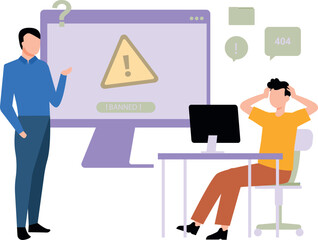 The boy is worried about the ban.