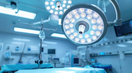 eye Surgical lamp a modern operating room in the clinic