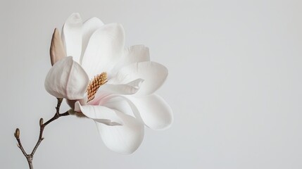 A flower on a white background