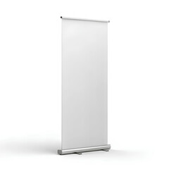 Roll banner for brand advertisement on isolate white background