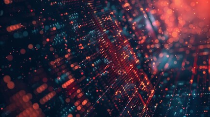 Obraz premium It can be used to describe network capabilities, technological processes, digital storage, science, education, and so on.