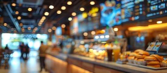 Obraz premium Blurred Culinary Setting: Dining, Consumption, and the Modern Lifestyle