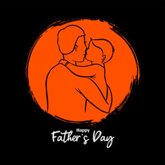 Modern Happy Father's day celebration elegant background