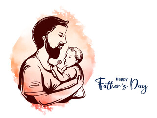 Happy Father's day celebration modern background