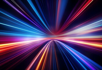 Abstract technology glowing lines background, abstract graphic poster PPT background
