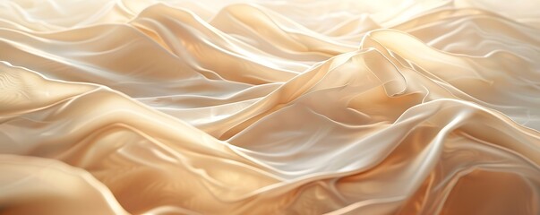 Gentle waves in soft shades of beige and brown, flowing smoothly from left to right along the bottom of the image.