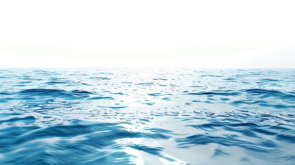 Sea water surface white background
