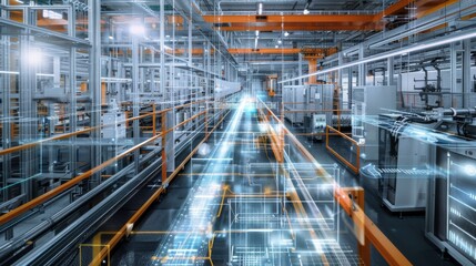 The factory of the future is a highly automated and efficient place where robots and humans work together to produce goods.