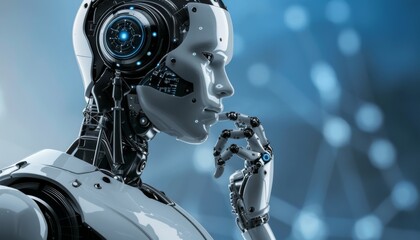 Fototapeta premium The future is now. The new AI assistant is here to help you with all your tasks.