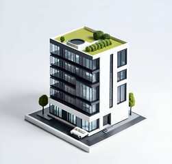 isometric, house, icon, vector, home, architecture, construction, urban, street, business, illustration, town, design, map, 3d, estate, apartment, residential, real, set, tree, exterior, plan