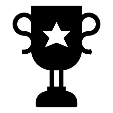 Goal award thophy solid icon UI