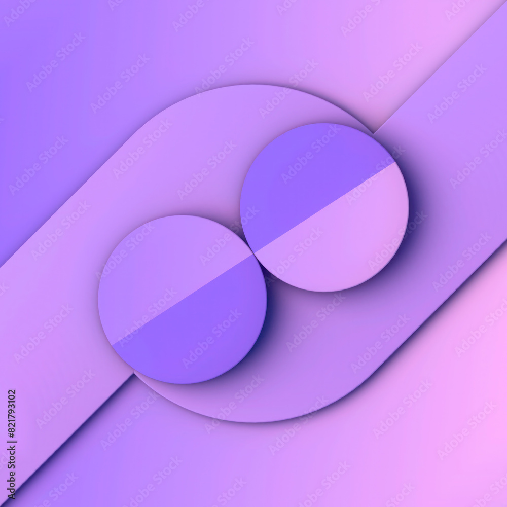 Poster Stylized abstract illustration with a modern and minimalist design. Digital background. 3d rendering