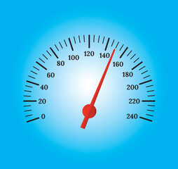 Car speedometer design.