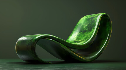 A futuristic lounge chair