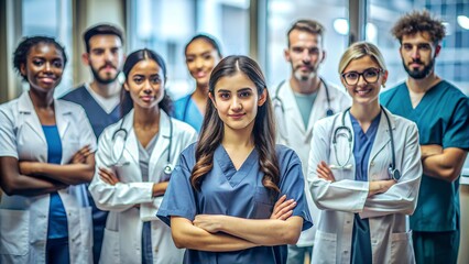 Diverse Healthcare Team - Medical Students and Doctors - Inclusive Medical Internship