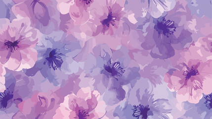 Purple pink floral watercolor pattern for background