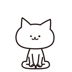 加工ok　ねこ素材No.251  がっせきのポーズ