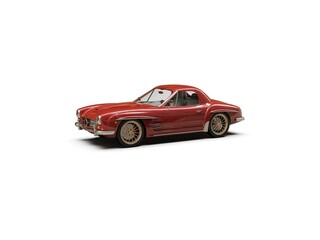 Old School Vintage Classic Red Racing Coupe Cabriolet Car